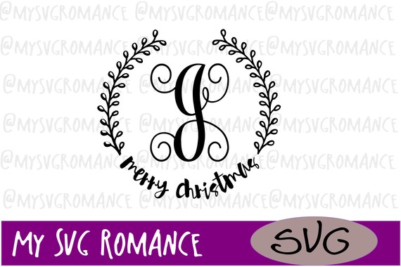 Download Visual Arts Cricut Cutting File V Merry Christmas Cameo Last Name Monogram Svg Craft Supplies Tools