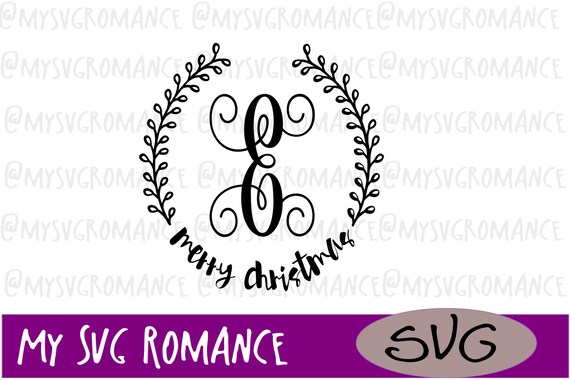 Cricut Cutting File Last Name Monogram Svg Merry Christmas Cameo E Visual Arts Craft Supplies Tools