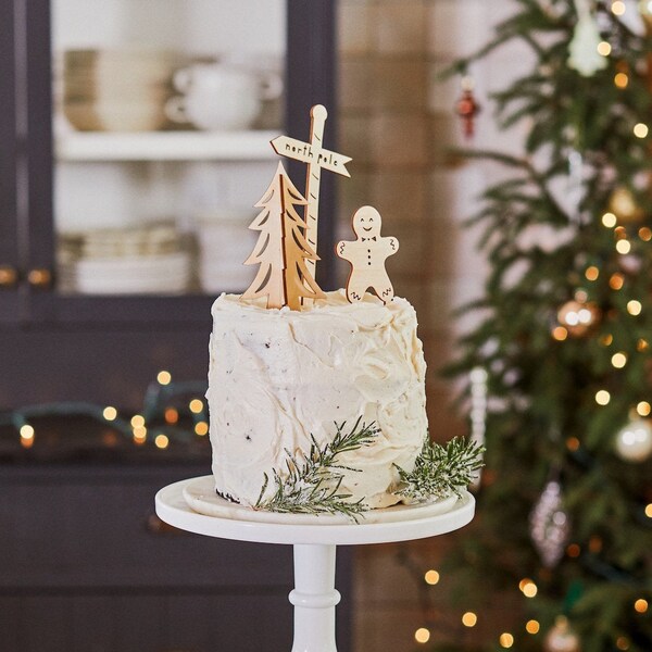 Half Baked Harvest x Etsy Wooden Holiday Cake Topper