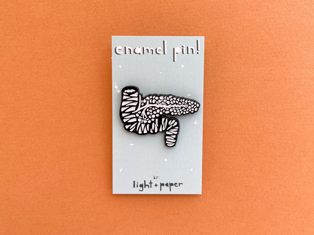 Pancreas Anatomy Enamel Pin - Etsy