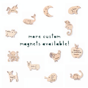 Custom Dog Magnet Mix/Mutt 1 Wooden Lasercut Personalized Pet Fridge Magnet image 5