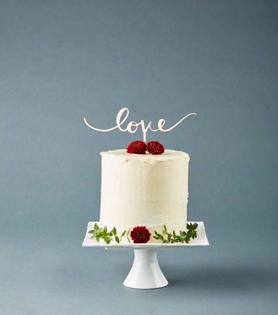 Liebe Hochzeit Engagement Cake Topper Rustikalen Holzernen Kuchen Toppers