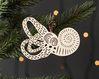 Inner Ear Cochlea Anatomy Ornament, Gift for Doctor, Ear Doctor, Otolaryngologist, ENT, Nurse