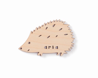 Custom Magnet - Hedgehog Magnet - Wooden Lasercut Personalized Fridge Magnet