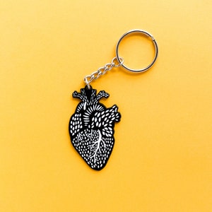 Heart Enamel Keychain