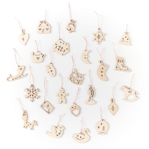 24 Advent Calendar Ornaments (ornaments only!)
