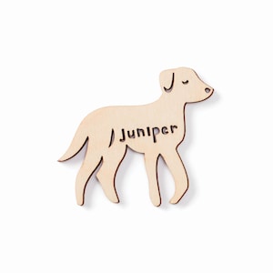 Custom Dog Magnet Mix/Mutt 1 Wooden Lasercut Personalized Pet Fridge Magnet image 1