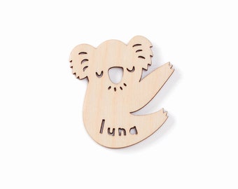 Custom Magnet - Koala Australian Magnet - Wooden Lasercut Personalized Fridge Magnet