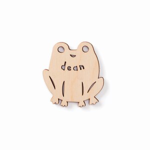 Benutzerdefinierte Magnet - Frosch Magnet - Holz Lasercut personalisierte Kühlschrankmagnet