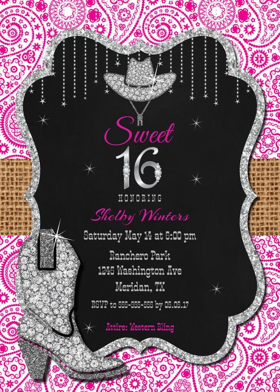Cute 16 Invitation, Printable Lovable 16 Invitation photograph about Printable Sweet 16 Invitations known as Adorable 16 Invitation, Printable Adorable 16 Invitation
