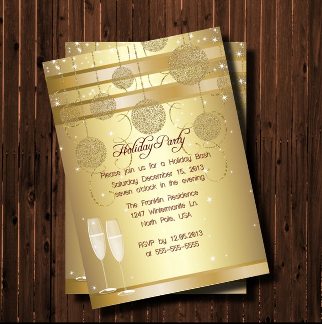 gold christmas party invitation printable christmas party champagne holiday office party invitations
