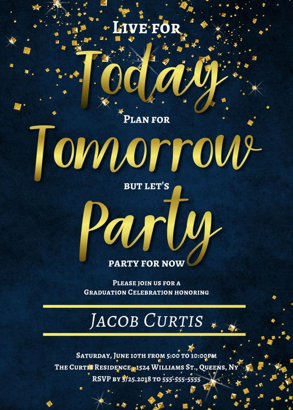 Graduation Invitations 2018 Graduation Announcement High Etsy