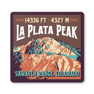 La Plata Peak Colorado 14er Sticker
