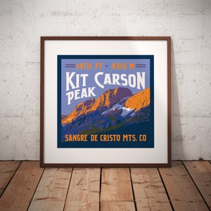 Kit Carson Peak Colorado 14er Print
