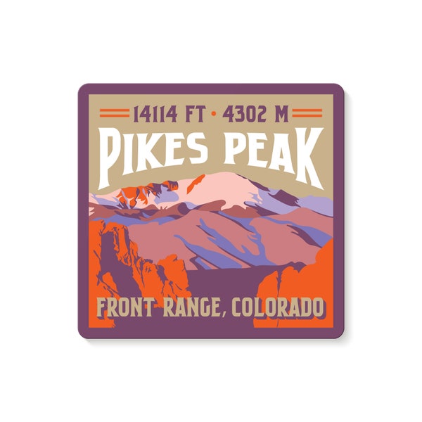 Autocollant de décalcomanie Pikes Peak