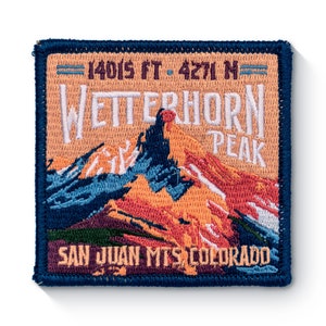 Wetterhorn Peak Colorado 14er Patch