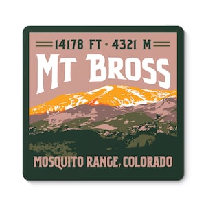 Mt Bross Colorado 14er Sticker