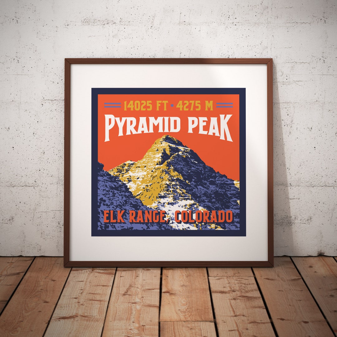 Pyramid Peak Colorado 14er Giclee Art Print - Etsy