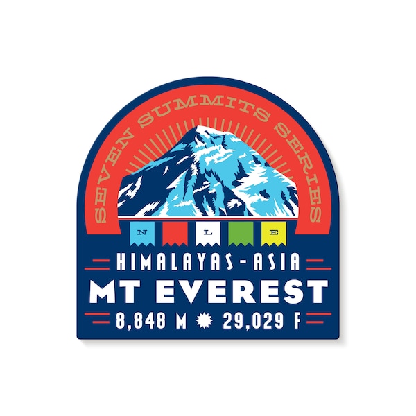 Mt. Everest Seven Summits Decal Sticker