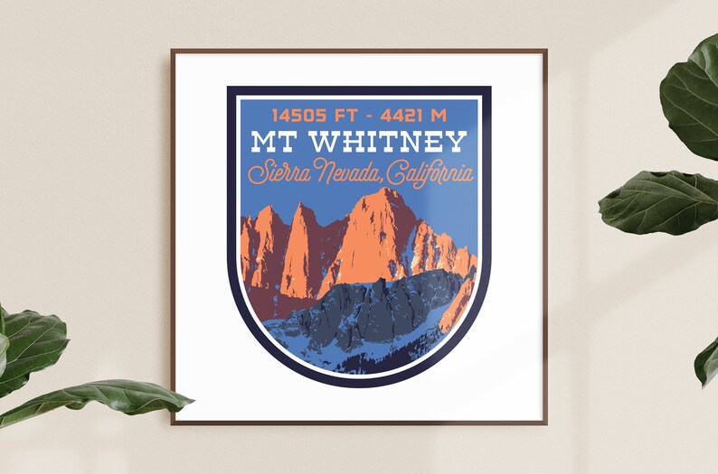 Mt. Whitney Print - Etsy