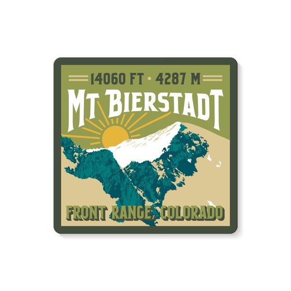 Mt. Bierstadt Colorado 14er Decal Sticker