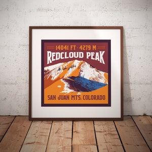 Redcloud Peak Colorado 14er Print