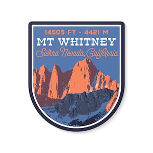 Mt Whitney California Sticker