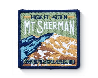 Mt Sherman Colorado 14er Patch