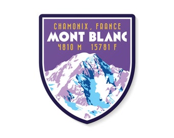 Mont Blanc Aufkleber Sticker