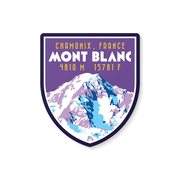 Mont Blanc Aufkleber Sticker