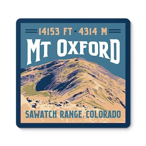 Mt Oxford Colorado 14er Sticker