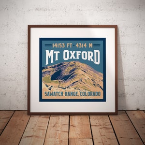 Mt Oxford Colorado 14er Print