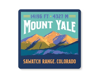 Mt. Yale Colorado 14er Decal Sticker