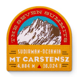 Mt Carstensz Seven Gipfel Aufnäher