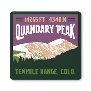 Quandary Peak Colorado 14er Sticker