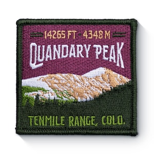 Quandary Peak Colorado 14er Patch