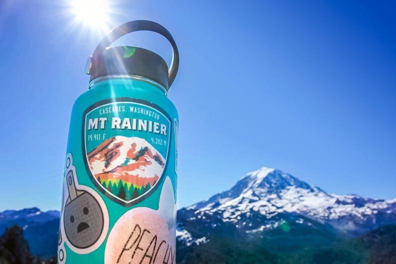 Mt. Rainier Decal Sticker image 2