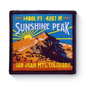 Sunshine Peak Colorado 14er Patch