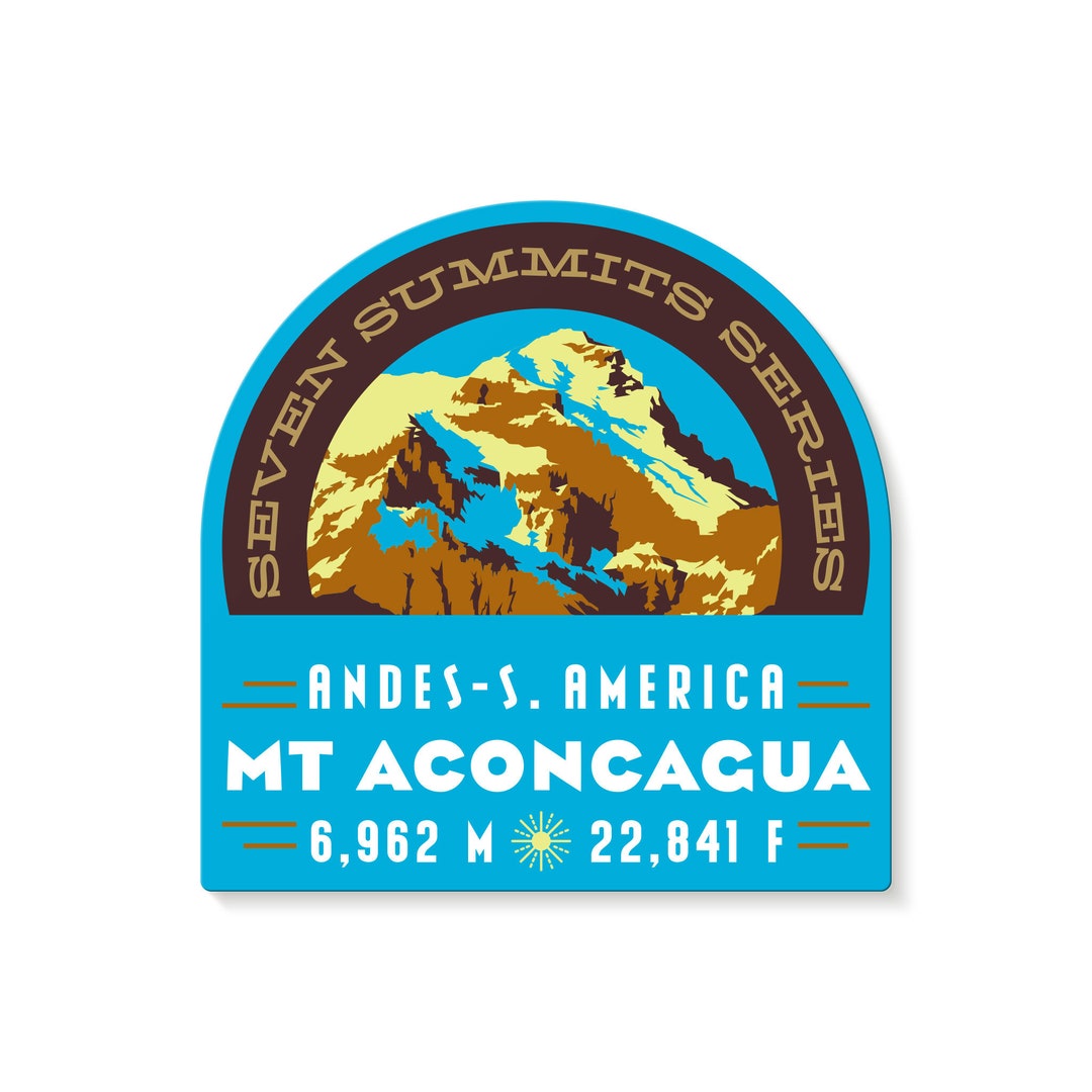 Mt. Aconcagua Seven Summits Decal Sticker - Etsy