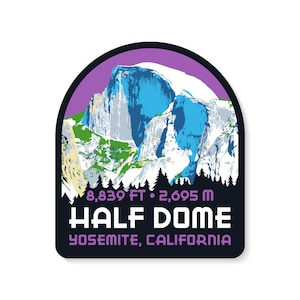 Half Dome Yosemite Decal Sticker