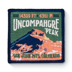 Uncompahgre Peak Peak Colorado 14er Patch