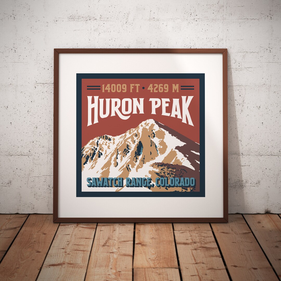 Huron Peak Colorado 14er Print - Etsy