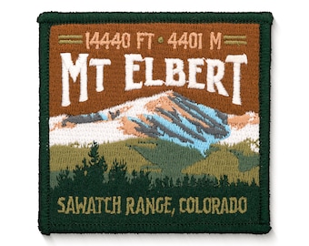 Mt. Elbert Colorado 14er Patch