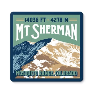 14er-sticker Mount Sherman Colorado