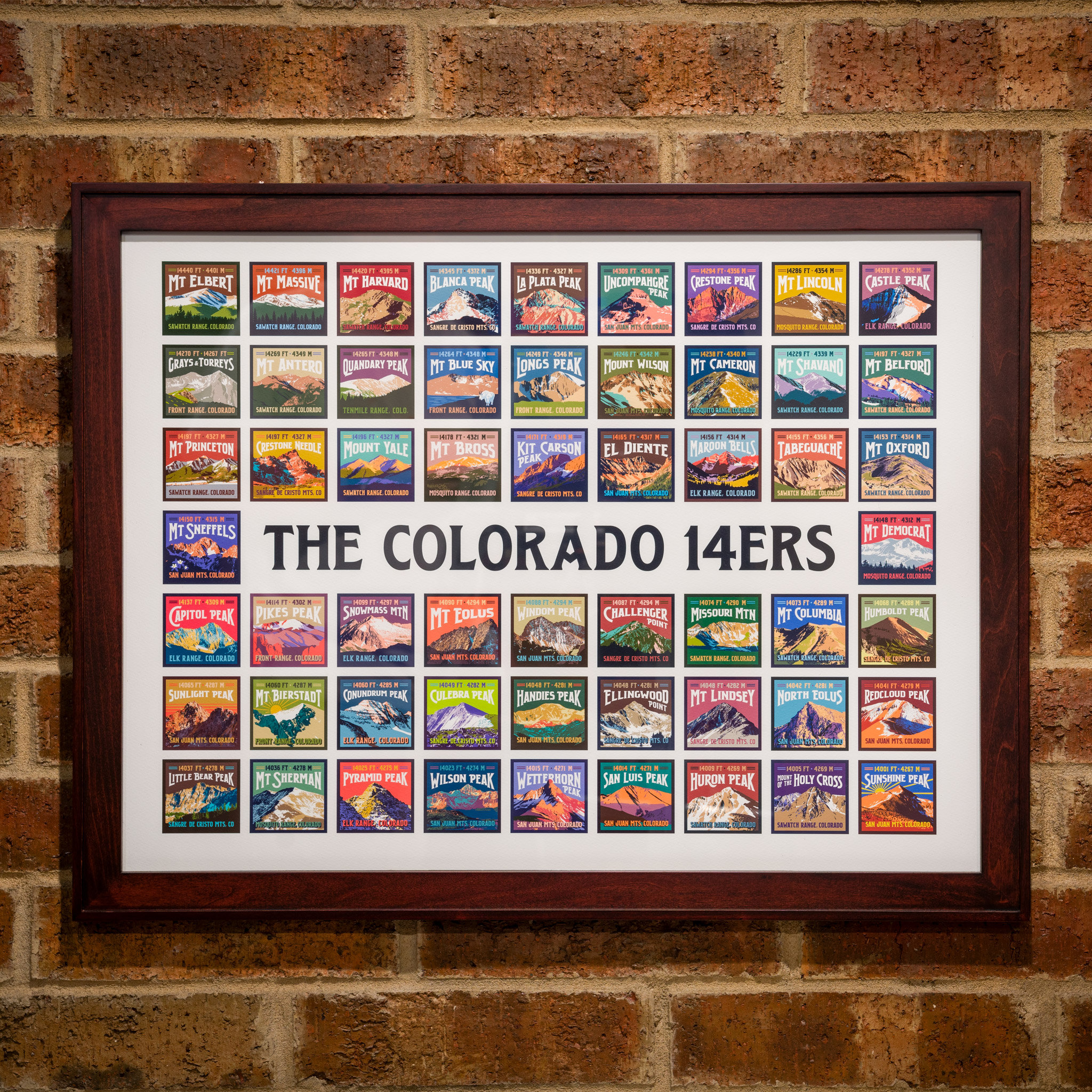 Colorado 14ers Giclee Art Print - Etsy