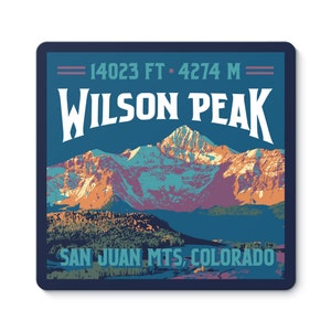 Wilson Peak Colorado 14er Sticker