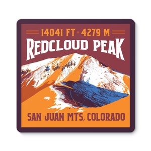 Redcloud Peak Colorado 14er Sticker