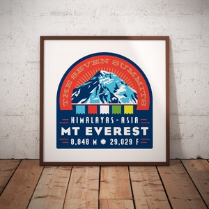 Mt. Everest Seven Summits Print