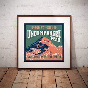 Uncompahgre Peak Colorado 14er Print