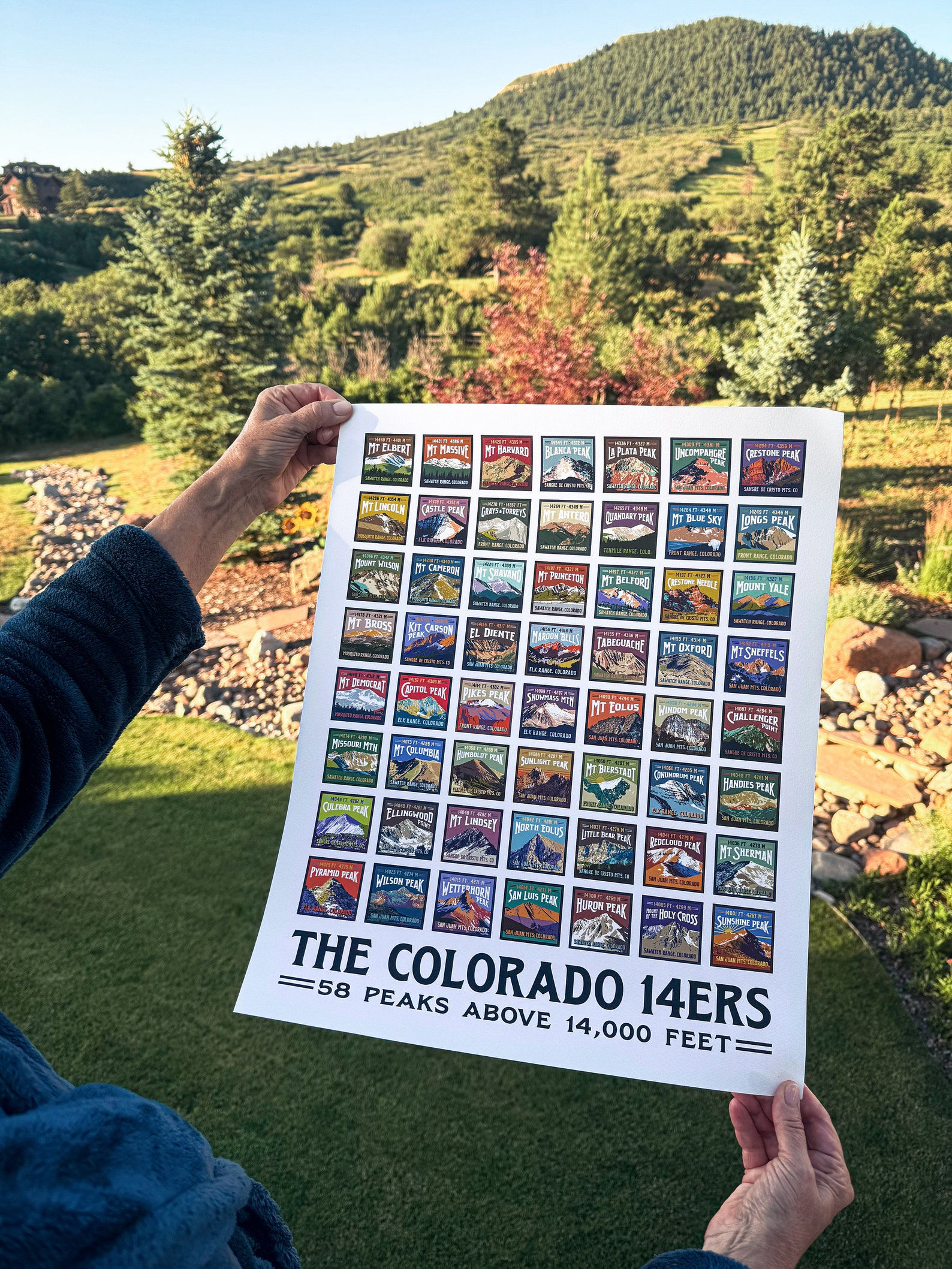 Colorado 14ers Giclee Art Print - Etsy